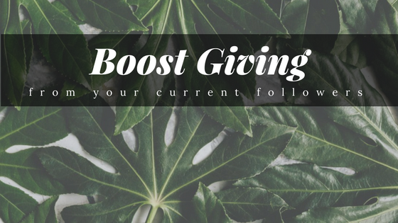 Boost Giving from Existing Donors and Followers